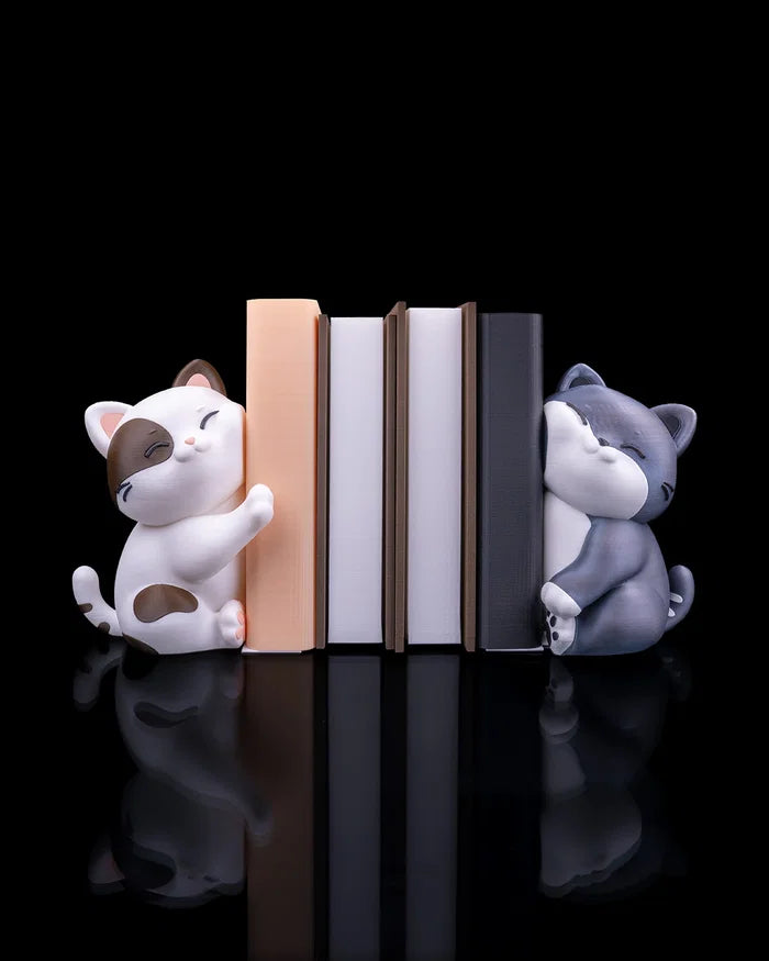 Cozy Snuggles Bookend – 3D Printed Shelf Decor