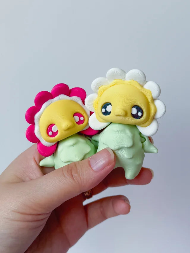 Daisy Pixie and Sunny Shelf colorful 3D printed product
