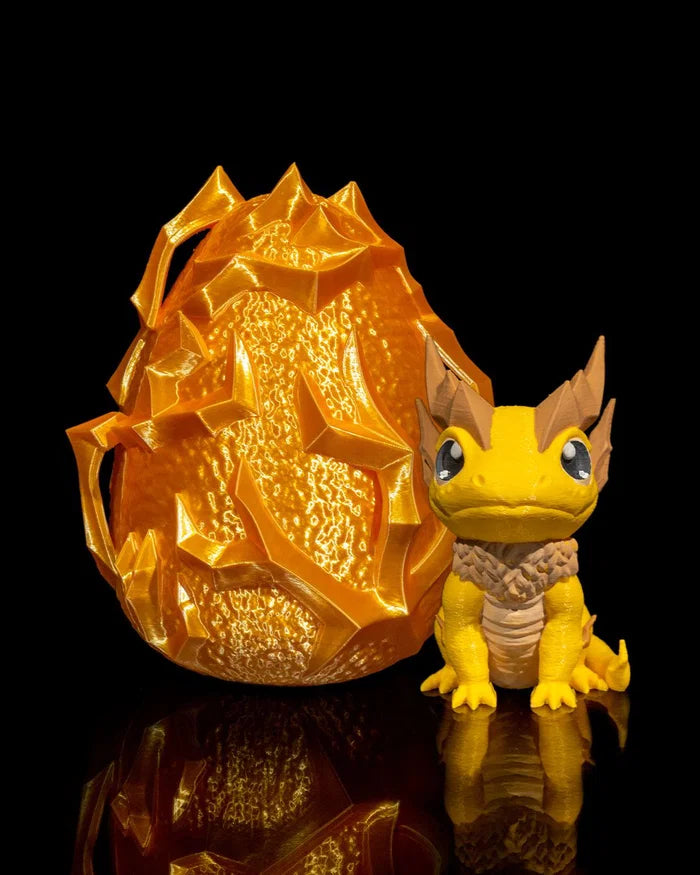 Lightning Dragon Egg – 3D Printed Fantasy Decor