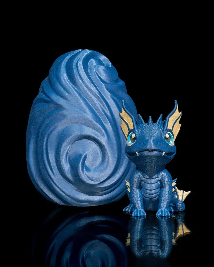 Water Dragon Egg – 3D Printed Fantasy Decor