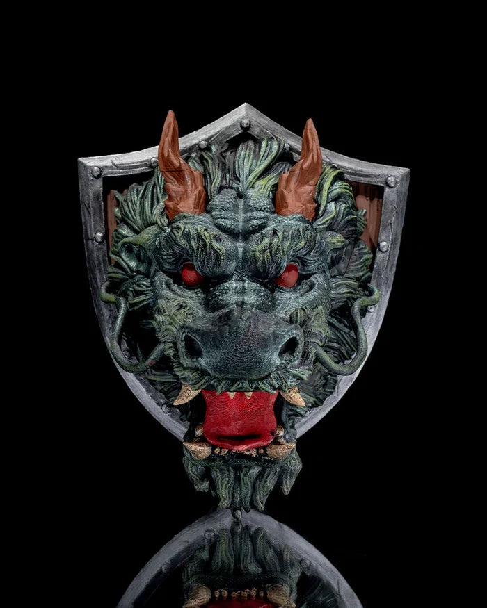 Eastern Dragon Trophy – 3D Printed Wall Decor
