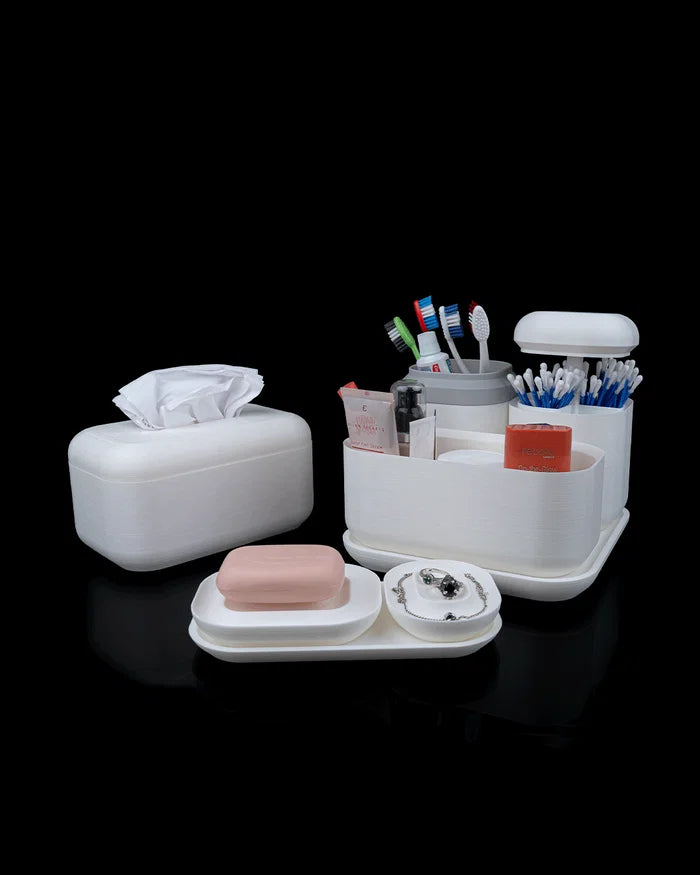 Essential Bathroom Organizer Kit – 3D Printed