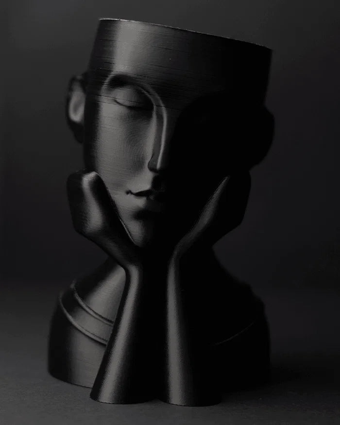 Modern Face Vase – 3D Printed Home Decor