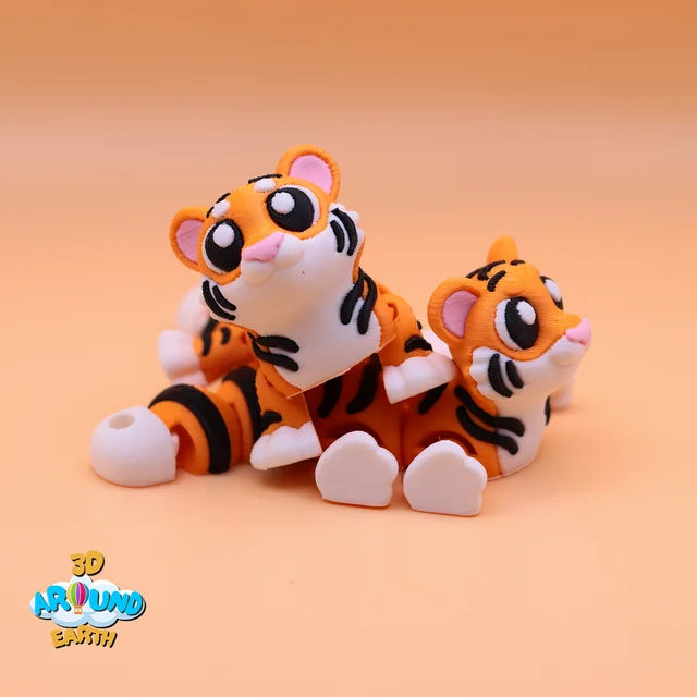 Cute Flexi Tiger colorful 3D printed product