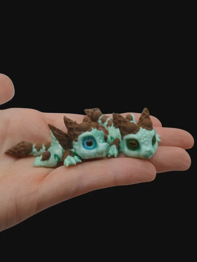 Glass-eye baby ice cream dragon collectible