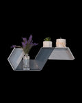 Hex Geometric Wall Shelf – 3D Printed Home Decor