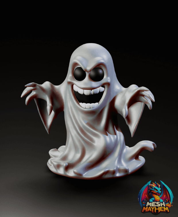 Spooky Garden Ghost 3D printed product