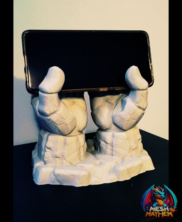 Stonehands Cellphone Holder 3D printed product
