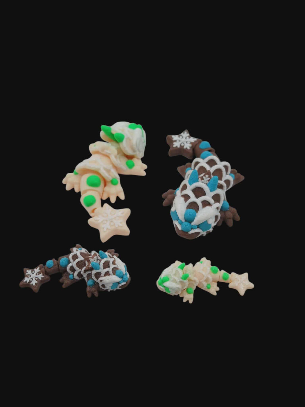 3D Tinys Gingerbread Dragon Mini 3D printed product