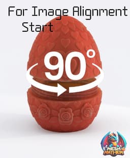 Valentine's Dragon Egg 3D printed product