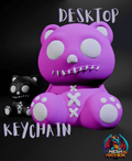 Morbid Bear Desktop and Keychain 3D printed product