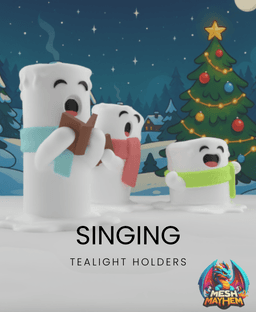 Singing Candle Tealight Holders 3D printed product