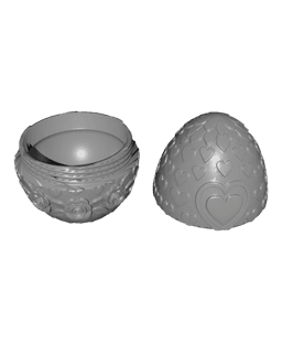 Valentine's Dragon Egg 3D printed product