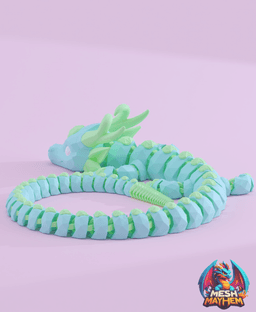 Serenith Valentines Articulated Dragon 3D printed product