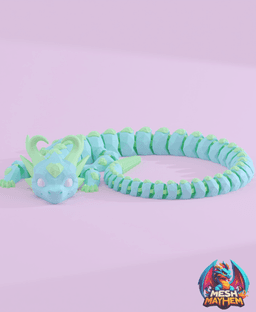 Serenith Valentines Articulated Dragon 3D printed product