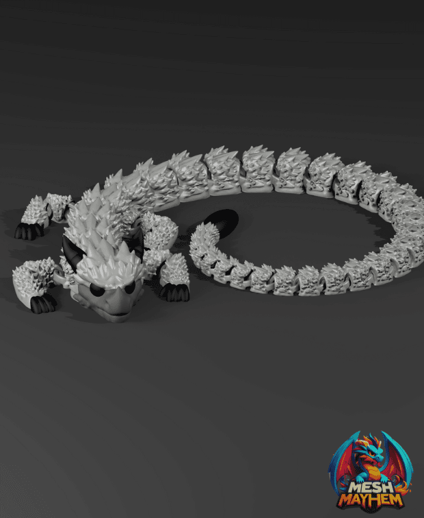 Vaythyr Articulated Dragon – 3D Printable Fantasy Model 3D printed product