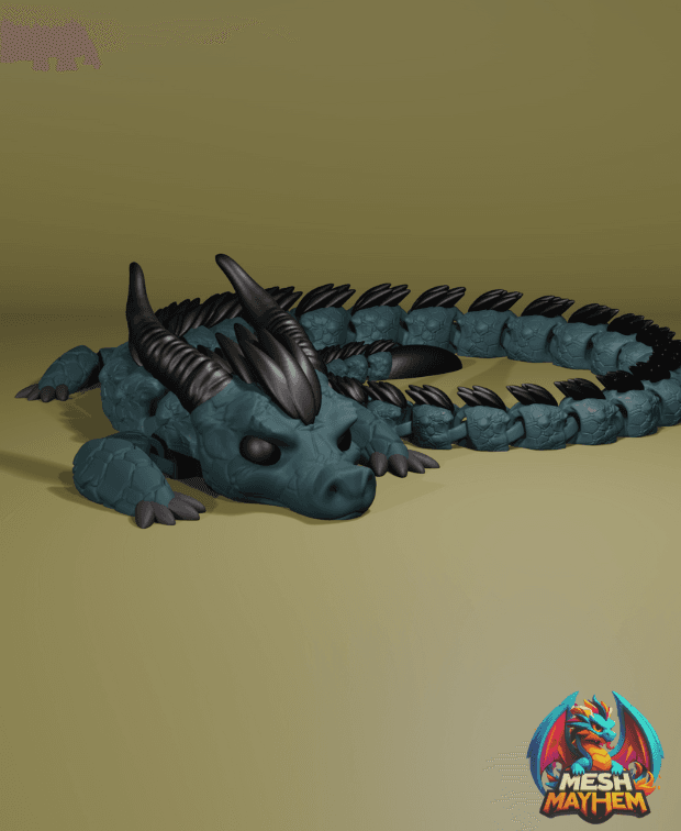 Drakaryn Articulated Dragon 3D printed product