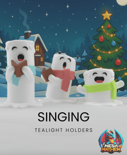 Singing Candle Tealight Holders 3D printed product