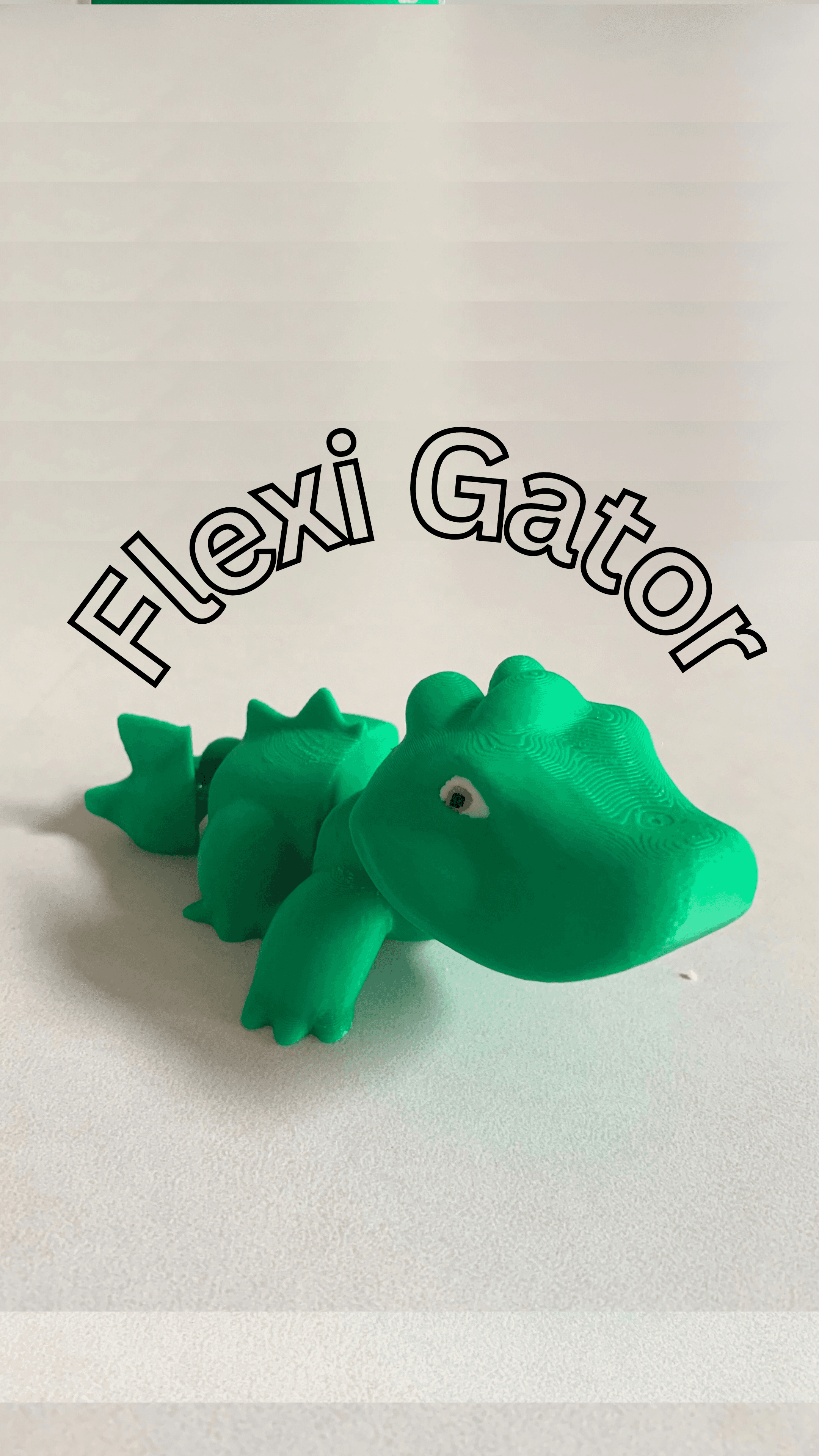 Flexi Gator 3D printed product