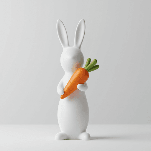 Modern Bunny 3D printed product