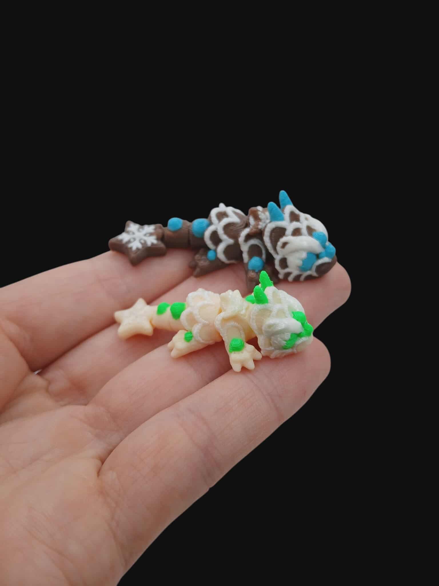 3D Tinys Gingerbread Dragon Mini 3D printed product
