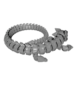 Mechaflux — Articulated Mecha‑Tech Dragon Print‑in‑Place Support‑Free 3D printed product