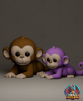 Cute Monkey and Keychain 3D printed product