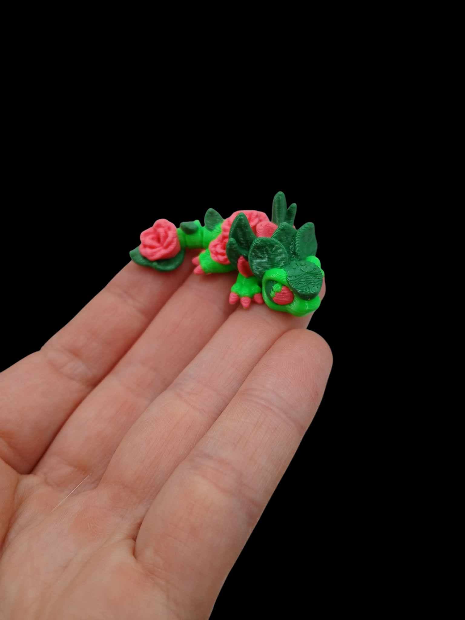 Tiny's Mini Rose Dragon Flexi 3D printed product
