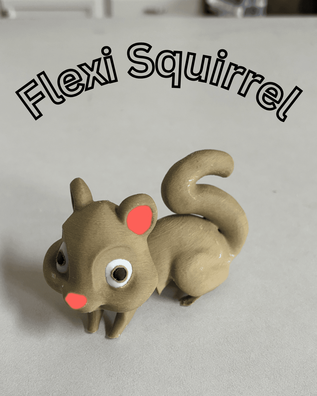 Flexi Squirrel 3D printed product