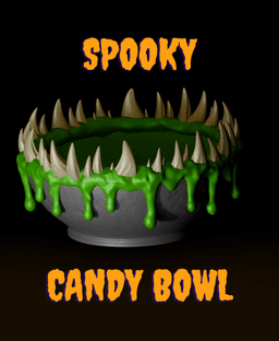 Spooky Candy Bowl 3D printed product