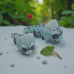 3D Tinys Baby Triceratops Articulated 3D printed product
