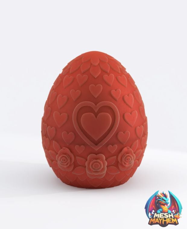 Valentine's Dragon Egg 3D printed product
