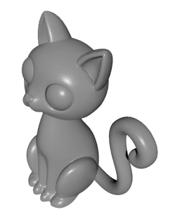 Midnight Meowster Black Cat 3D printed product