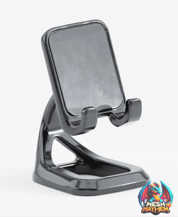 Printable Phone Stand V2 and 3D printed product