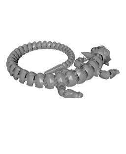 Serenith Valentines Articulated Dragon 3D printed product