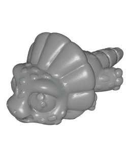 3D Tinys Baby Triceratops Articulated 3D printed product