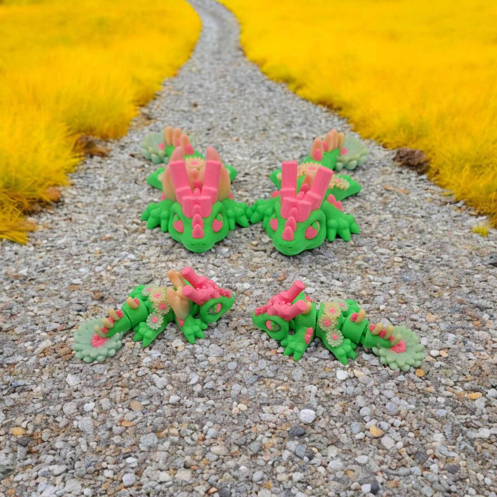 Tiny's Mini Sunflower Dragon 3D printed product