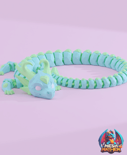 Serenith Valentines Articulated Dragon 3D printed product