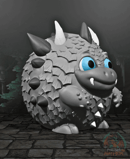 Cute Dragon Bank 3D printed product