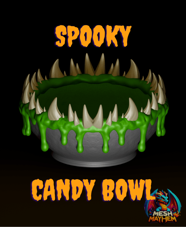 Spooky Candy Bowl 3D printed product