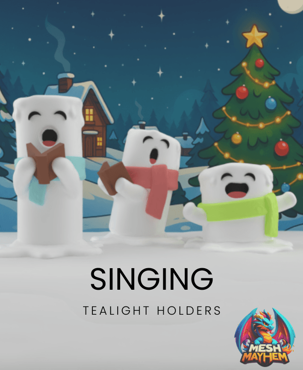 Singing Candle Tealight Holders 3D printed product