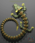 Mythos Articulated Dragon 3D printed product