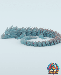 Frostbite – Articulated Ice Dragon Print‑in‑Place Fantasy Model 3D printed product