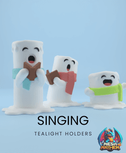 Singing Candle Tealight Holders 3D printed product