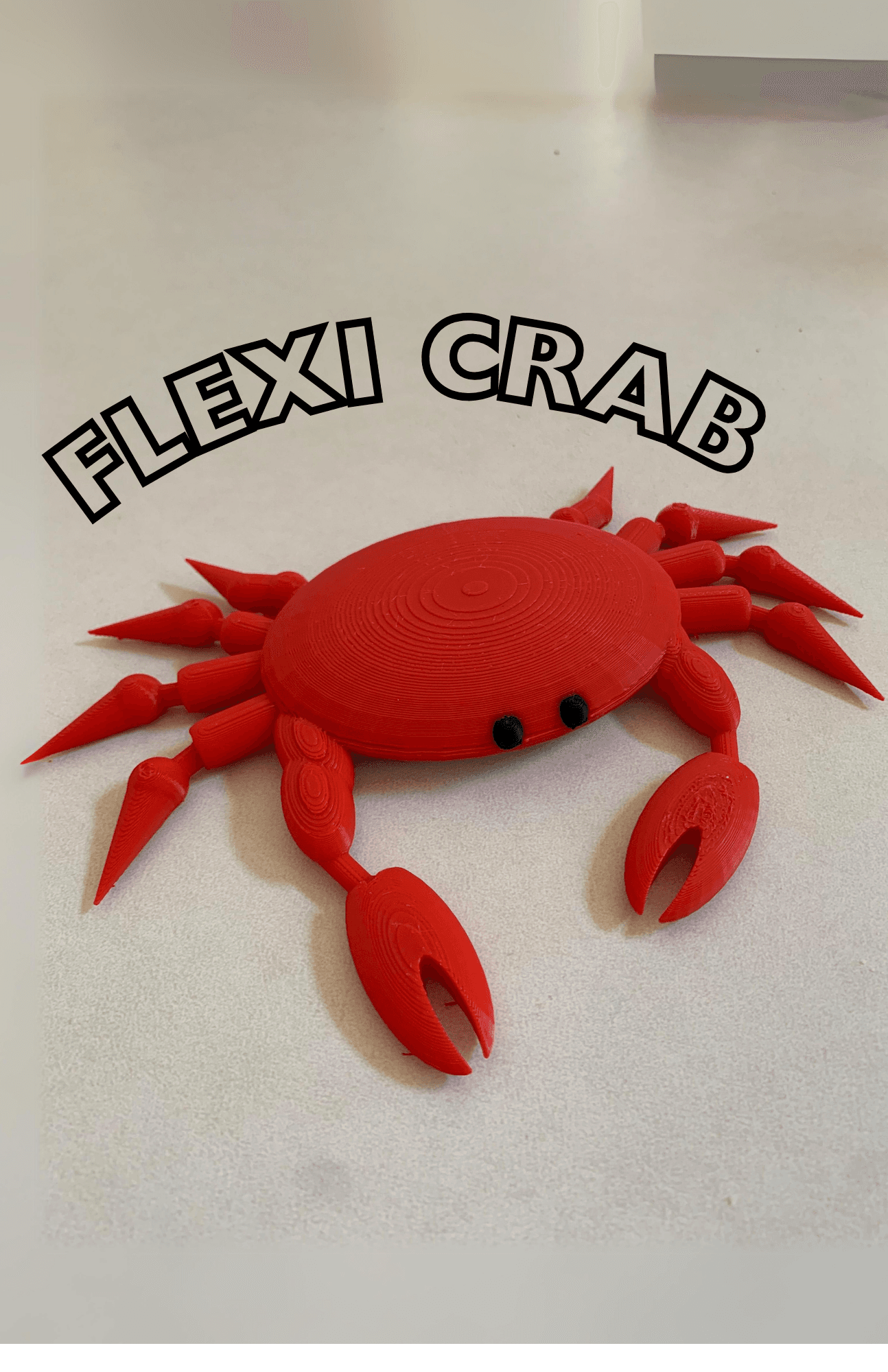 flexi crab 3D printed product