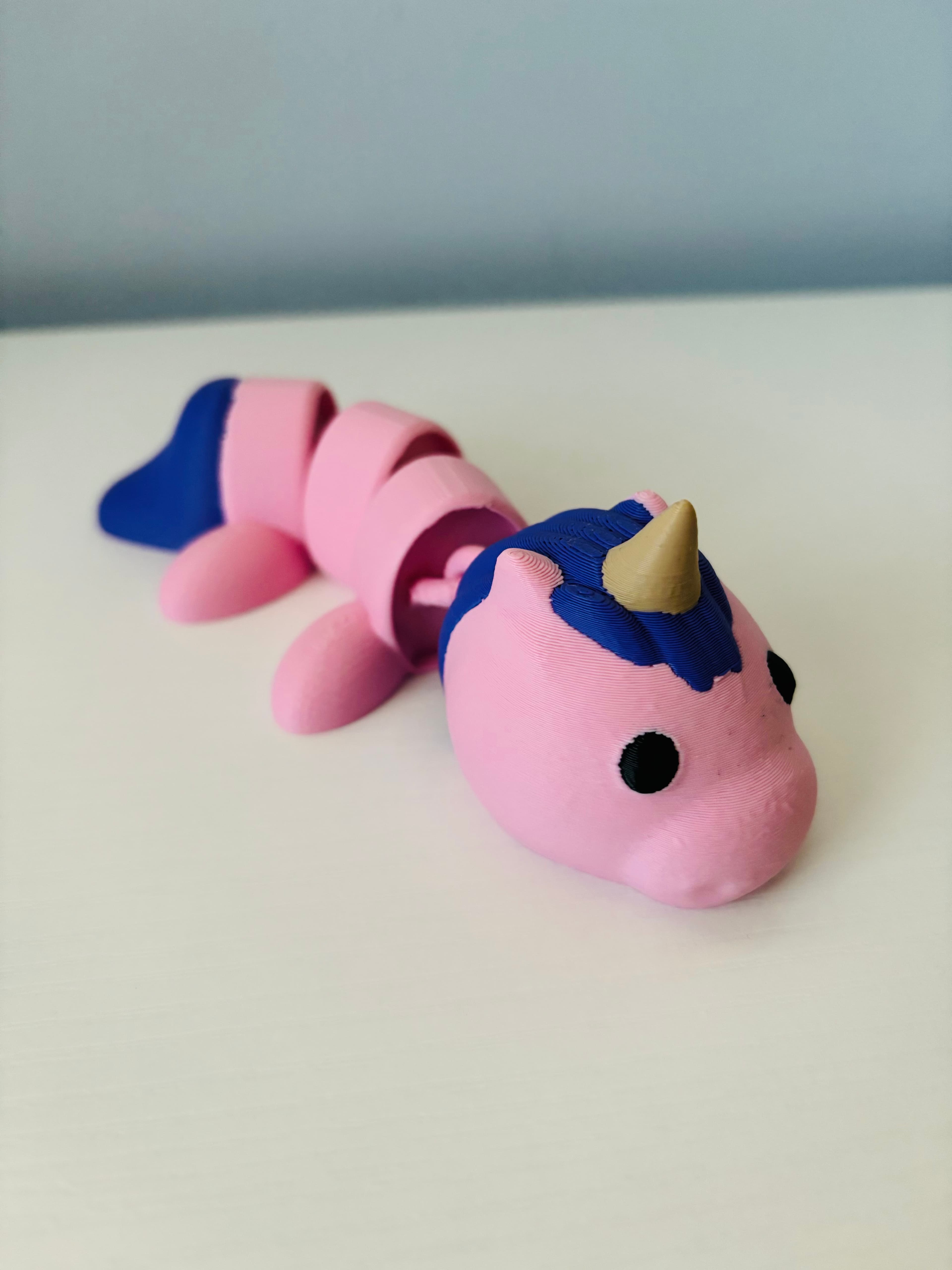 articulated-unicorn 3D printed product