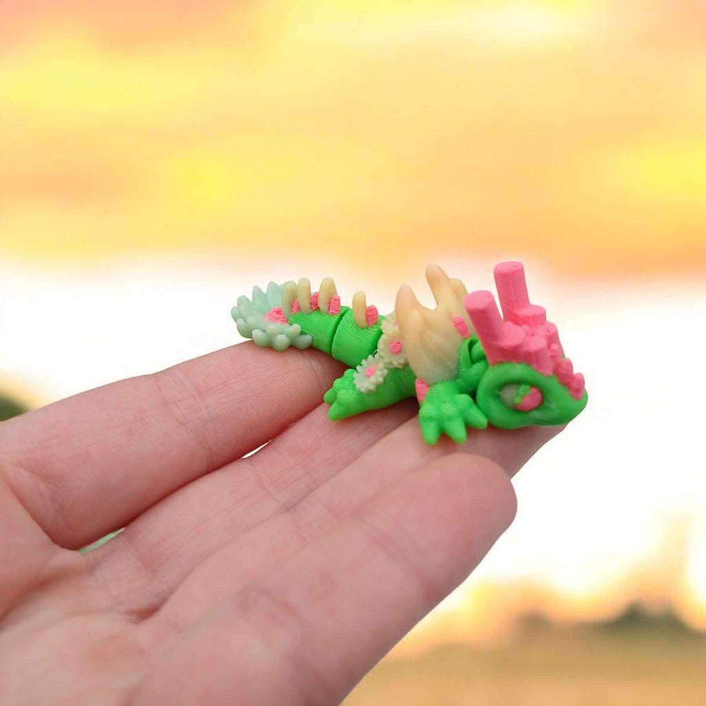 Tiny's Mini Sunflower Dragon 3D printed product