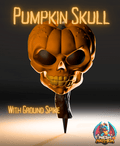 Pumpkin Skull with Ground Spike and File 3D printed product