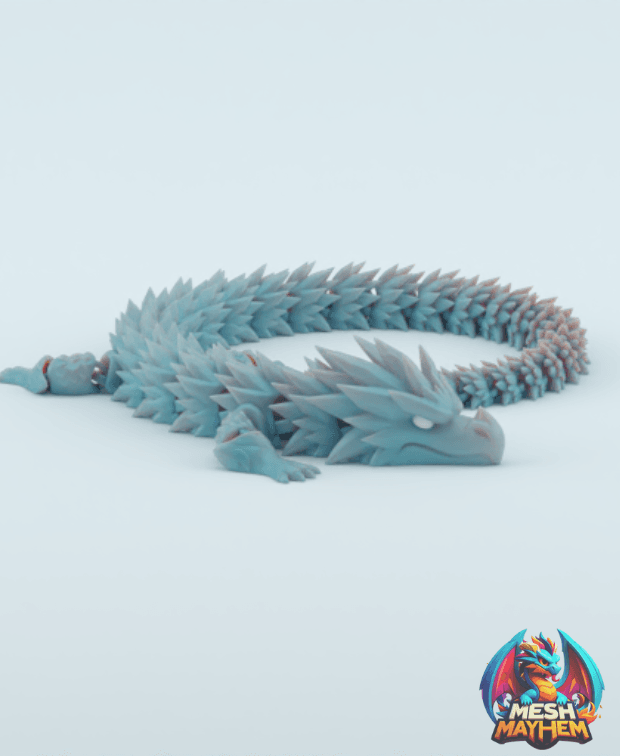 Frostbite – Articulated Ice Dragon Print‑in‑Place Fantasy Model 3D printed product