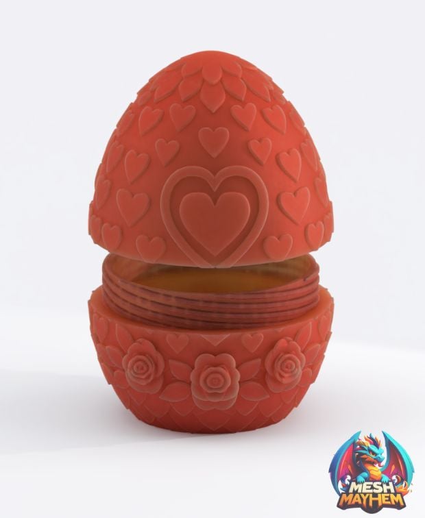 Valentine's Dragon Egg 3D printed product